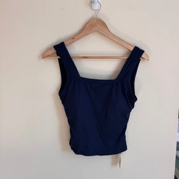 OGL Navy Blue Square Open Back Brami Tank Top Womens Size S - Picture 8 of 16